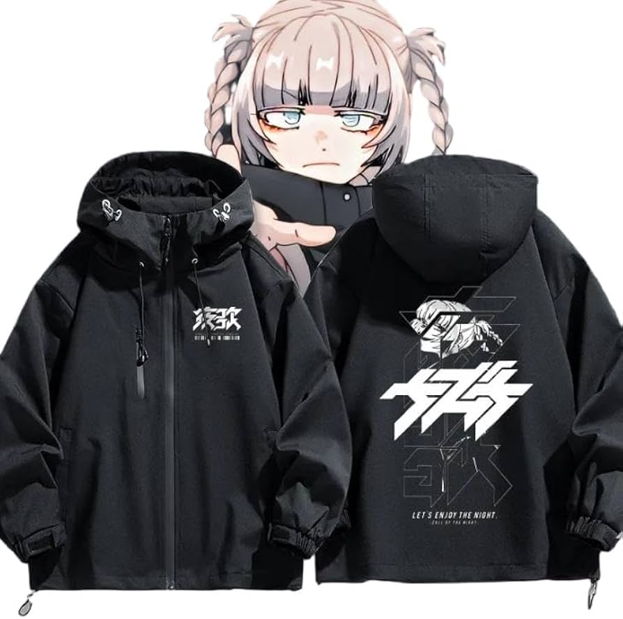 Amazon.co.jp: パーカー よふかしのうた 七草ナズナ ジャケット フード