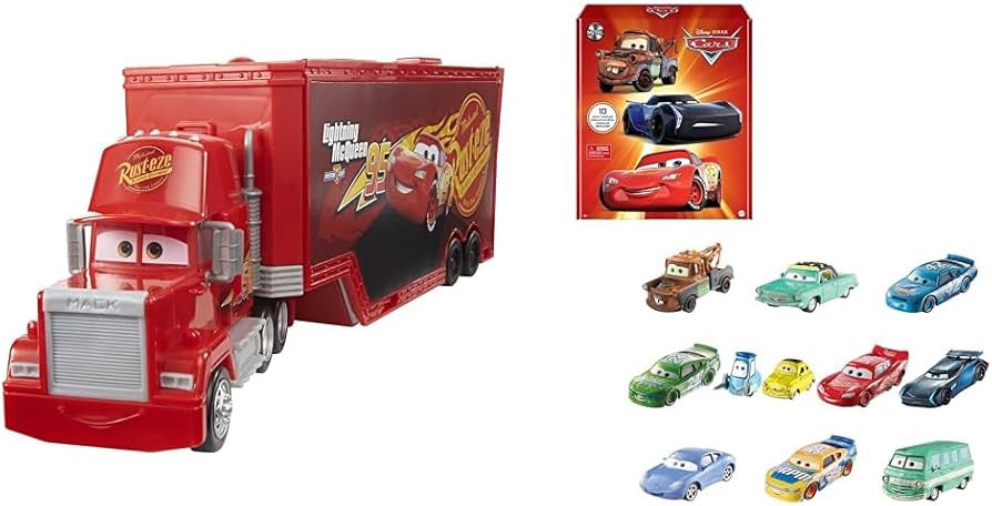 Amazon.com: Bundle of Mattel Disney Pixar Cars Transforming Mack