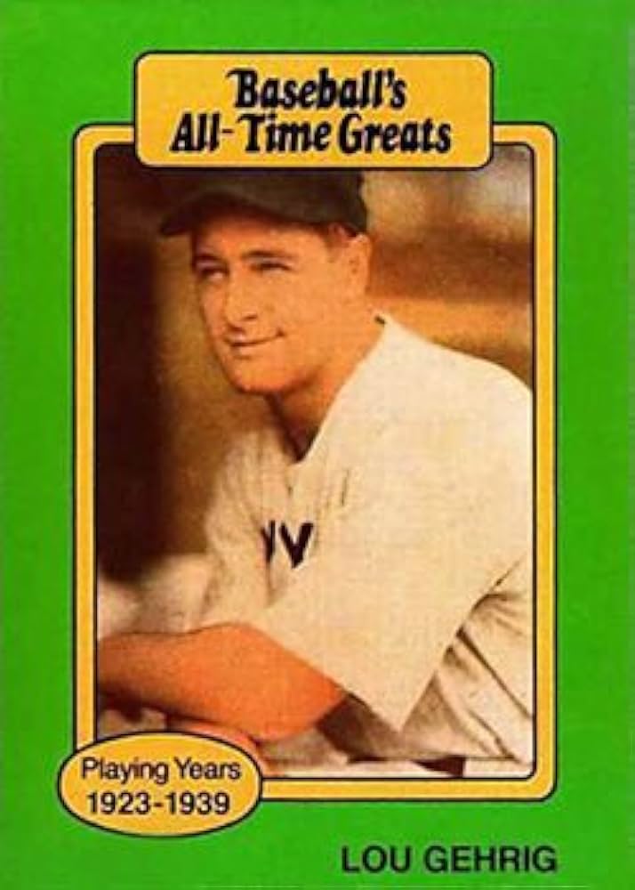 Amazon.com: Lou Gehrig 1987 Baseball All Time Greats Baseball Card