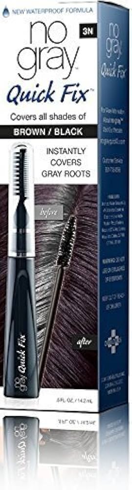 Amazon.com: No Gray Quick Fix, Dark Brown, Instantly Hide Gray