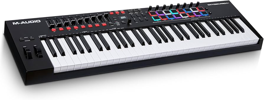 Amazon.com: M-AUDIO Oxygen Pro 61 Key USB MIDI Keyboard Controller