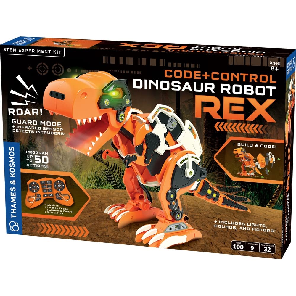 Amazon.com: Thames & Kosmos Code+Control Dinosaur Robot REX