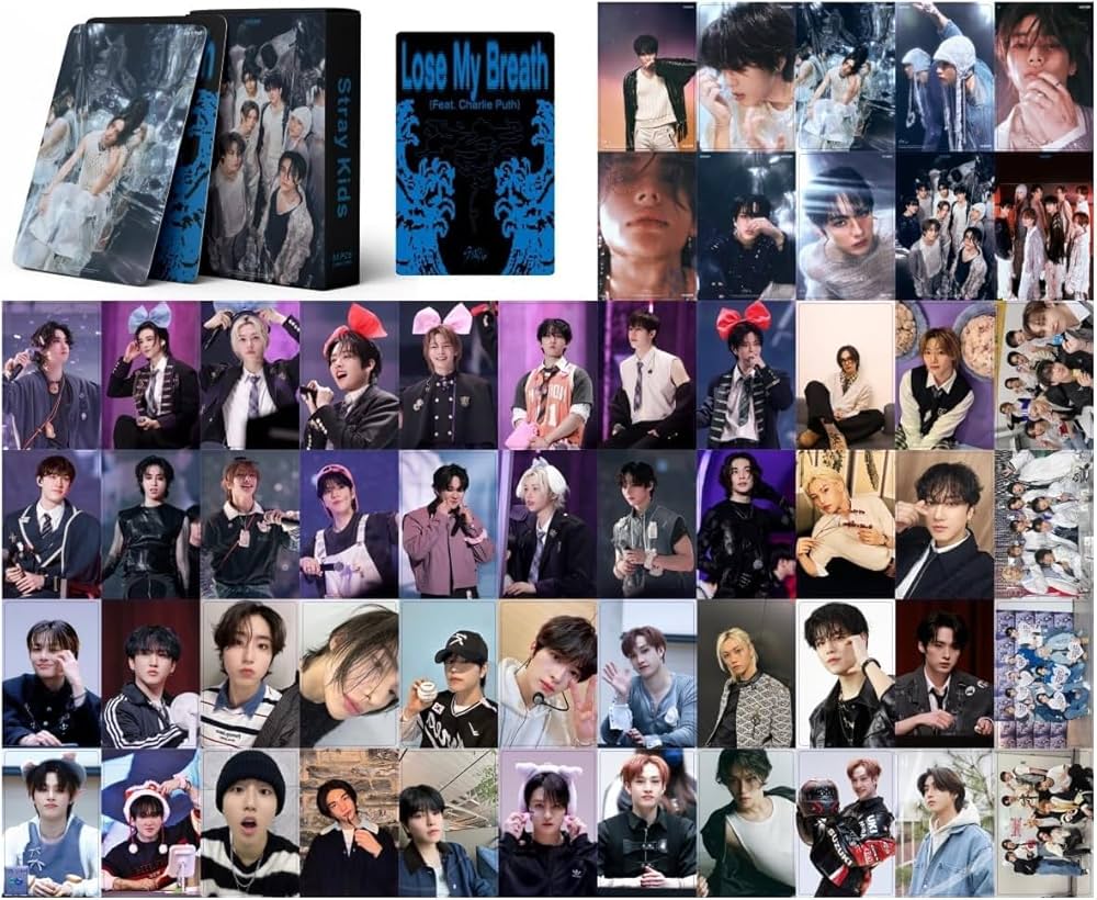 55pcs Stray Kids Photocards Lose My Breath Feat Cards New Single
