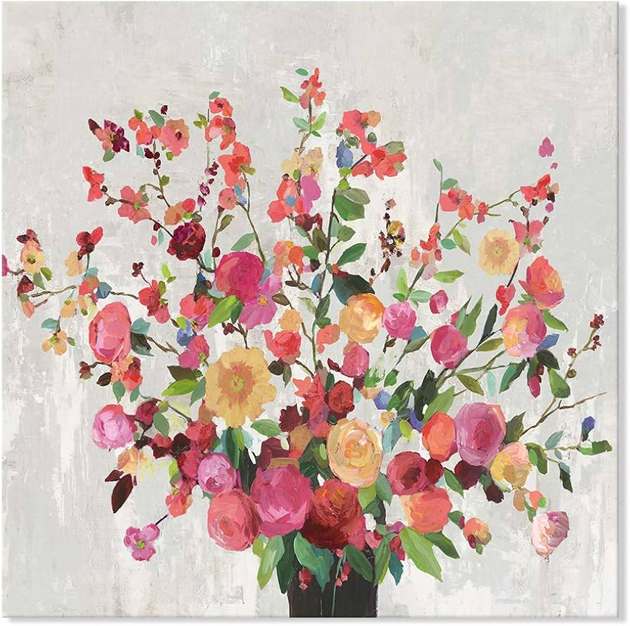 Amazon｜7CANVAS アートパネル花 現代 花 風景画 多彩な花 キャンバス