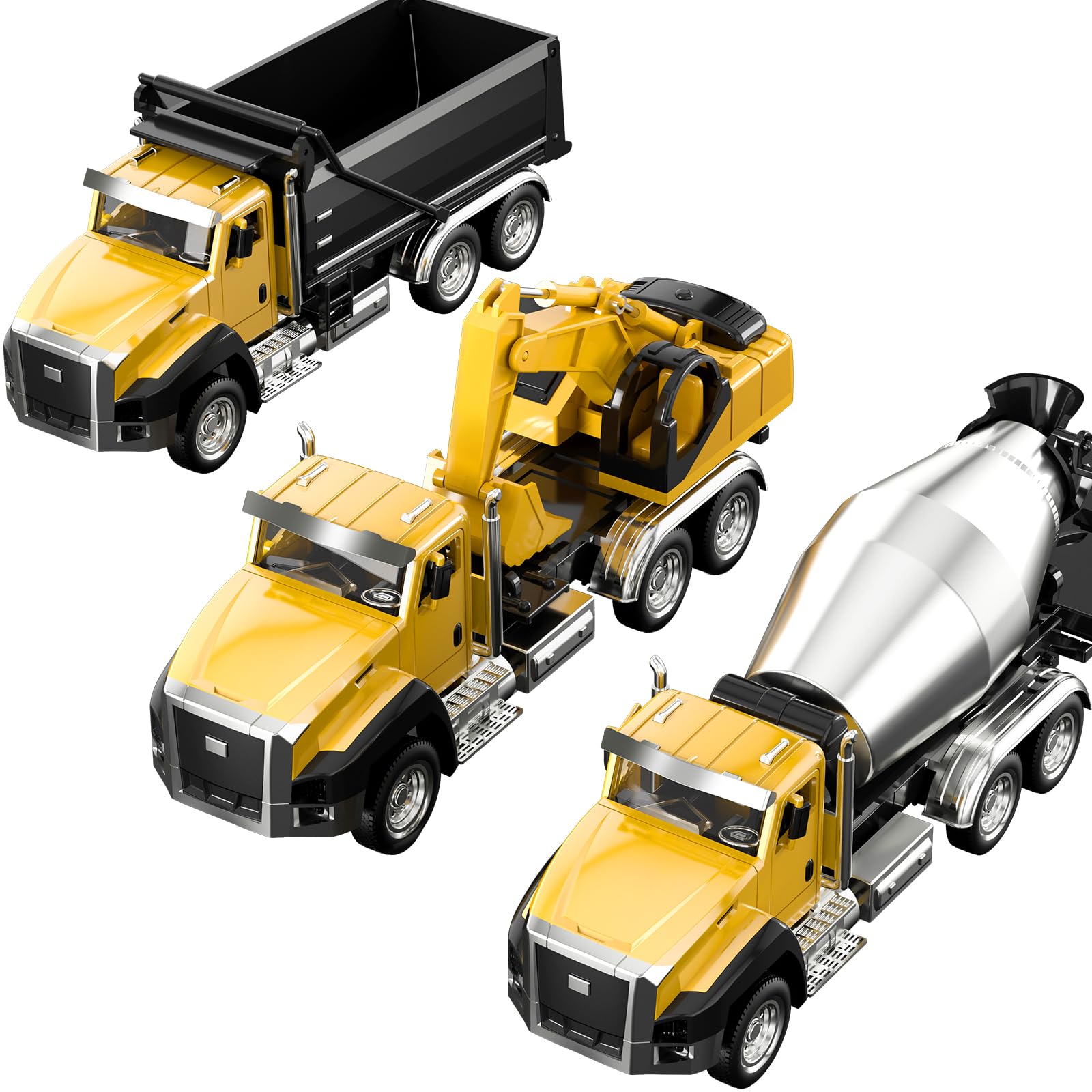 Amazon.com: TEMI 3 Pack of Diecast Engineering Construction