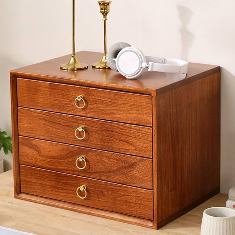 Amazon｜MJKQ9 卓上収納ボックス 引き出し 木製 北欧 おしゃれ ミニ