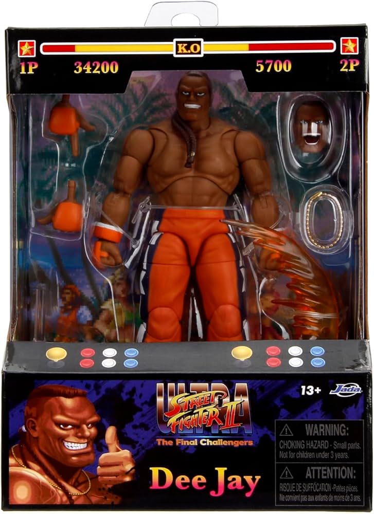 Amazon.com: Jada Toys – Street Fighter II Dee Jay Action Figure