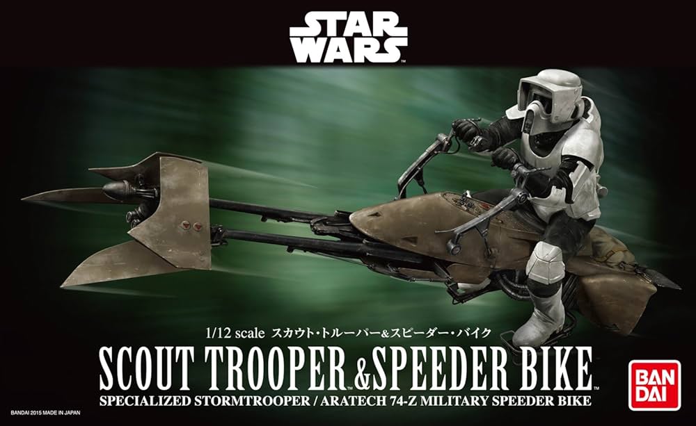 Star Wars 1/12 Scout Trooper and Speeder Bike (Giappone Import