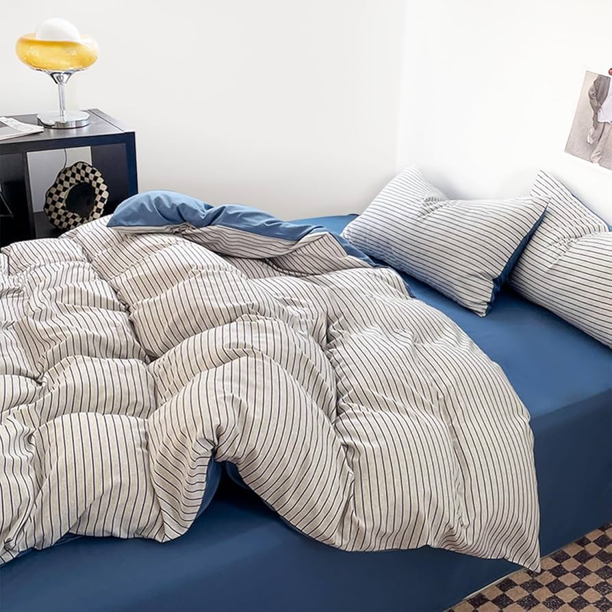 Amazon｜YUKIZAKURA 掛け布団カバー ダブル 4点セット 寝具カバー