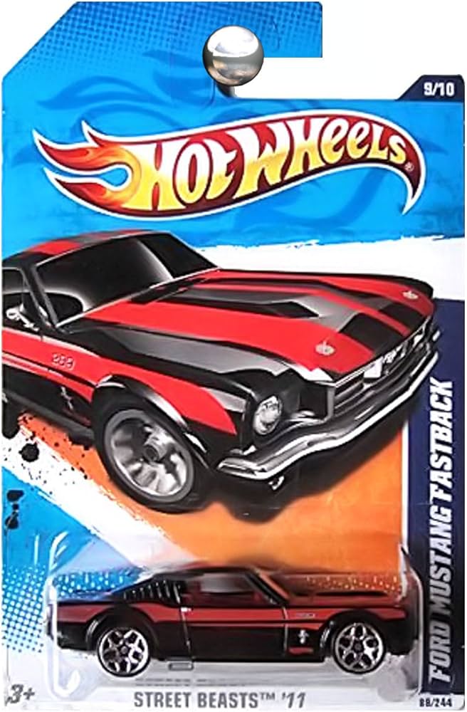 Amazon.com: HOT WHEELS STREET BEASTS '11 FORD MUSTANG FASTBACK 9
