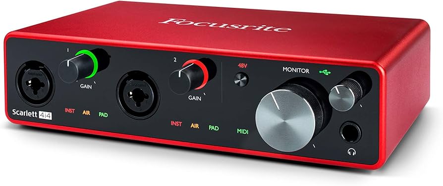 Amazon.com: Focusrite Scarlett 4i4 USB-C Audio Interface Studio