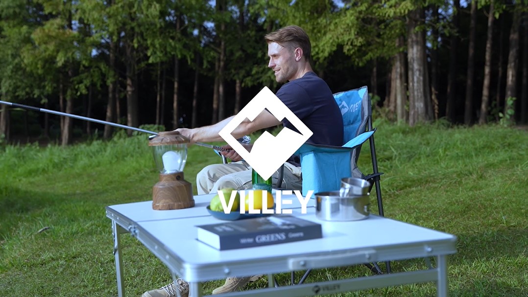 Amazon.com: VILLEY Folding Camping Table, 3ft Small Portable