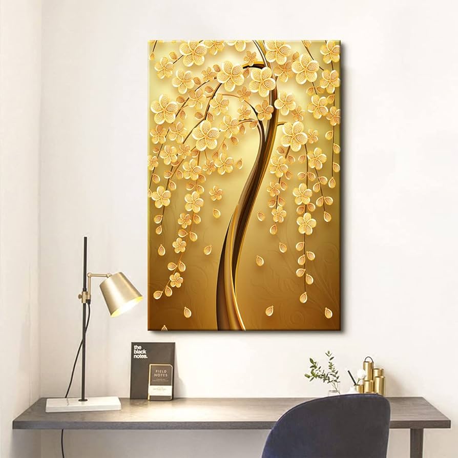 Amazon.co.jp: アートパネル 風水 絵 玄関 油絵 絵画 金運アップお