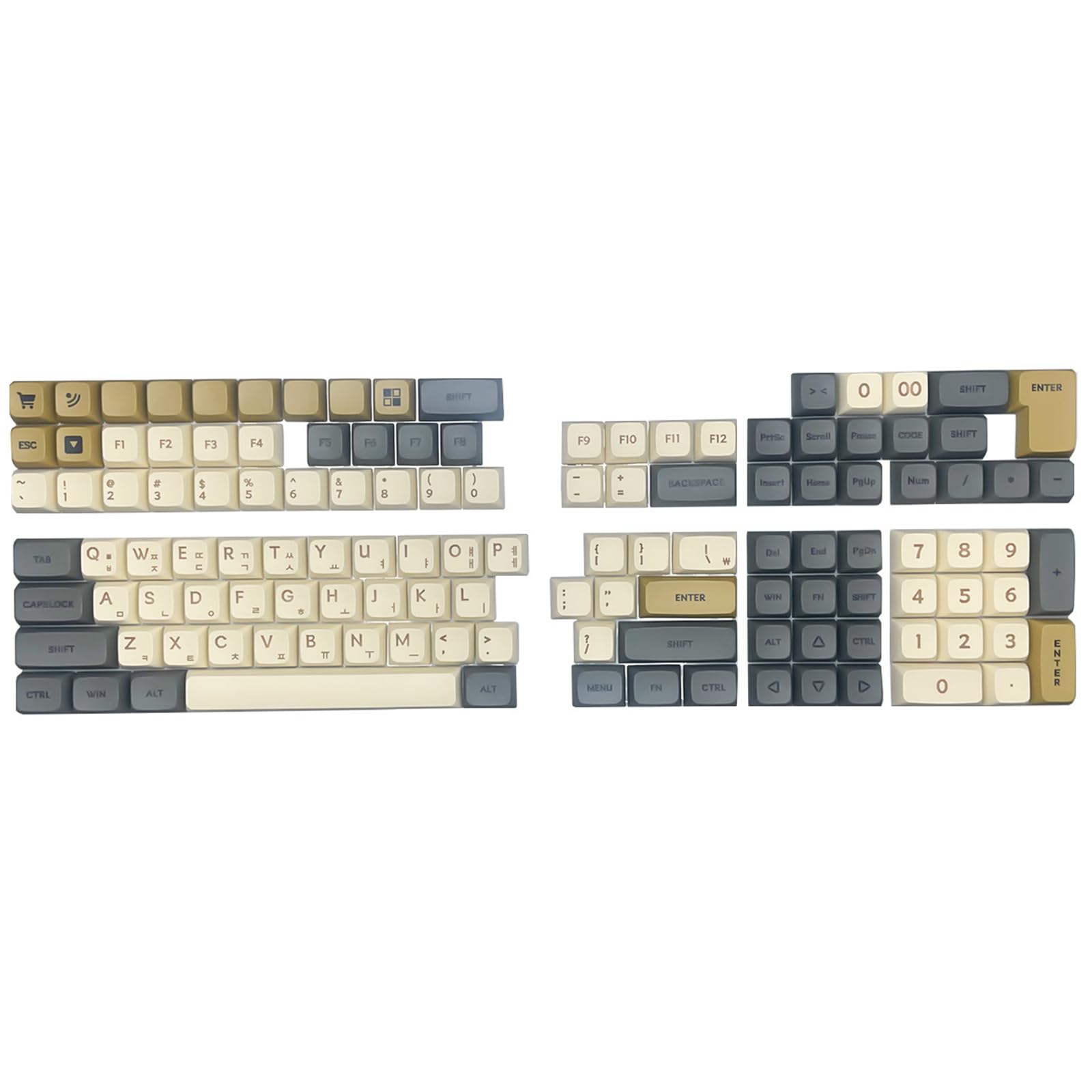 Amazon.co.jp: Uqezagpa MXスイッチ用韓国語キーキャップセット、61/64
