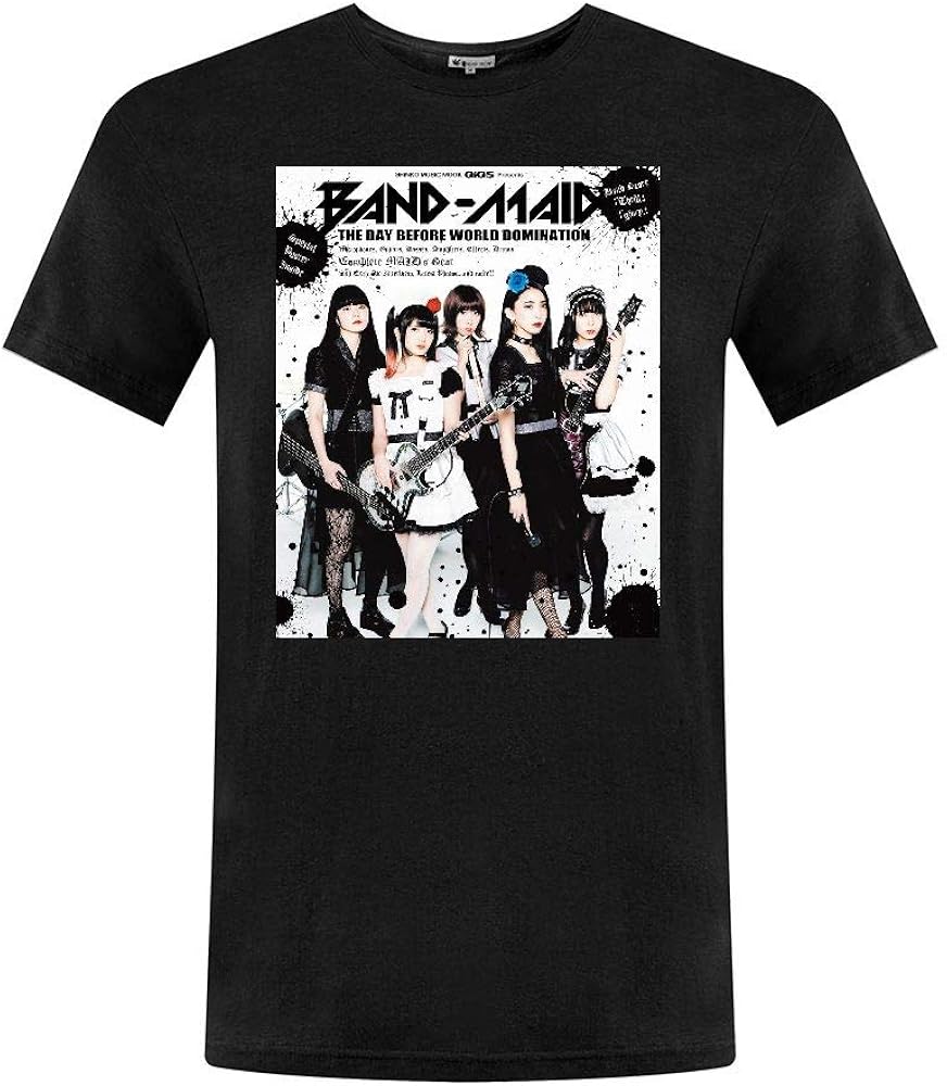 Amazon.com: HAISHIMM Men's Band-Maid Poster T-Shirt for Men X