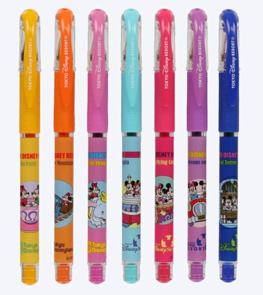 Amazon.co.jp: ミッキー＆ミニー カラーボールペン（シグノ）7本セット