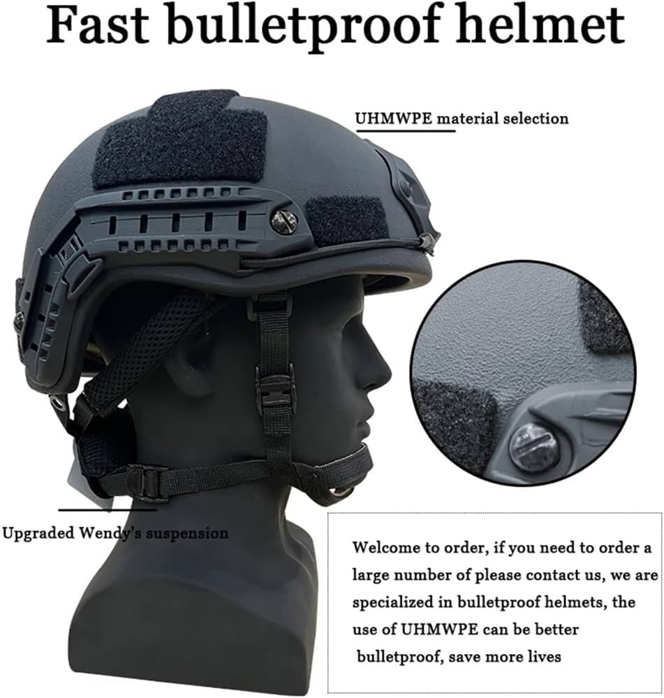 Amazon.co.jp: NIJ IIIA 3A FAST/MICH2000 防弾ヘルメット MICH