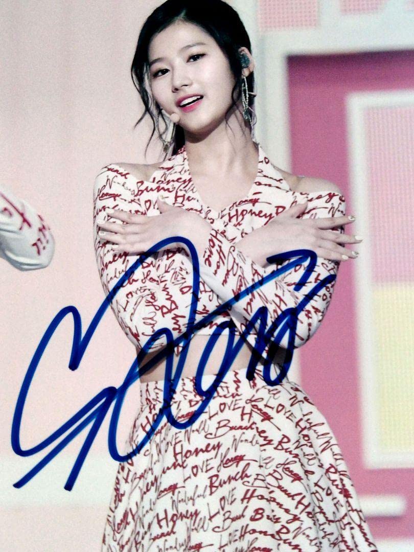 Amazon.co.jp: サナ直筆サイン入り2Lサイズ写真…SANA…TWICE…⑨ : おもちゃ