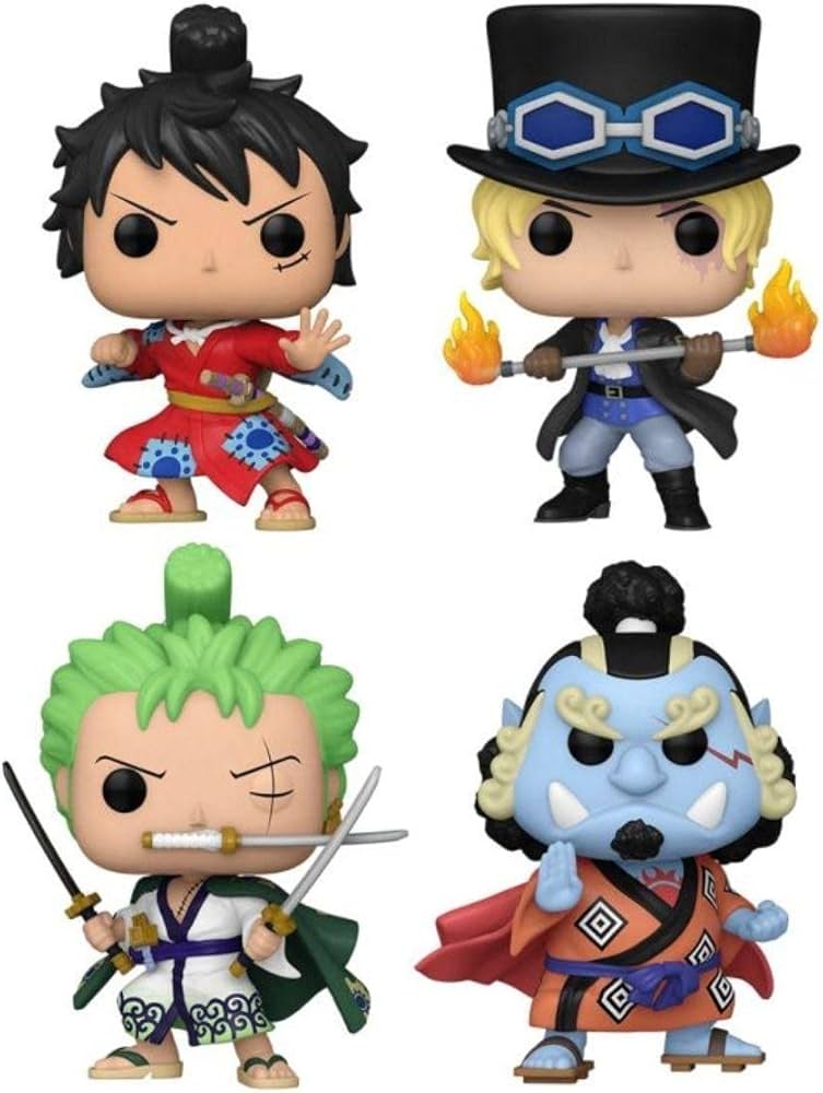 Funko Pop! Animation: One Piece Collectible Vinyl Figures Set of 4