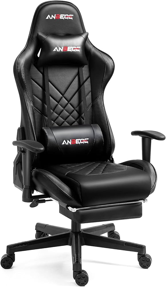 Amazon.co.jp: ANBEGE ゲーミングチェア オフィスチェア オットマン
