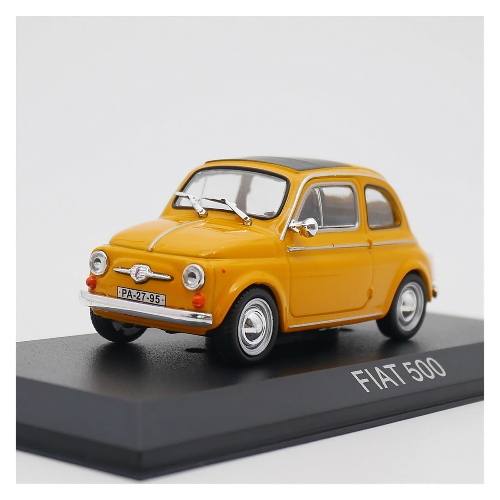 Amazon.co.jp: 車のモデル 1:43 フィアット 500 小型車スケールダイ