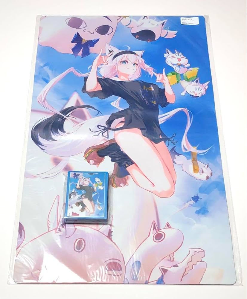 β1 ホロライブ じー&狐じゃい 白上フブキ スリーブ&プレイマット 白上