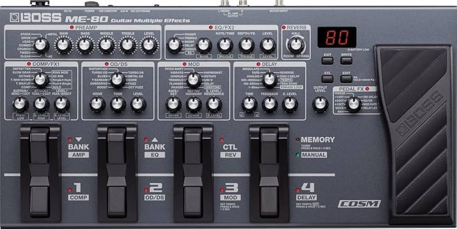 Amazon | BOSS Guitar Multiple Effects ME-80 | ディストーション
