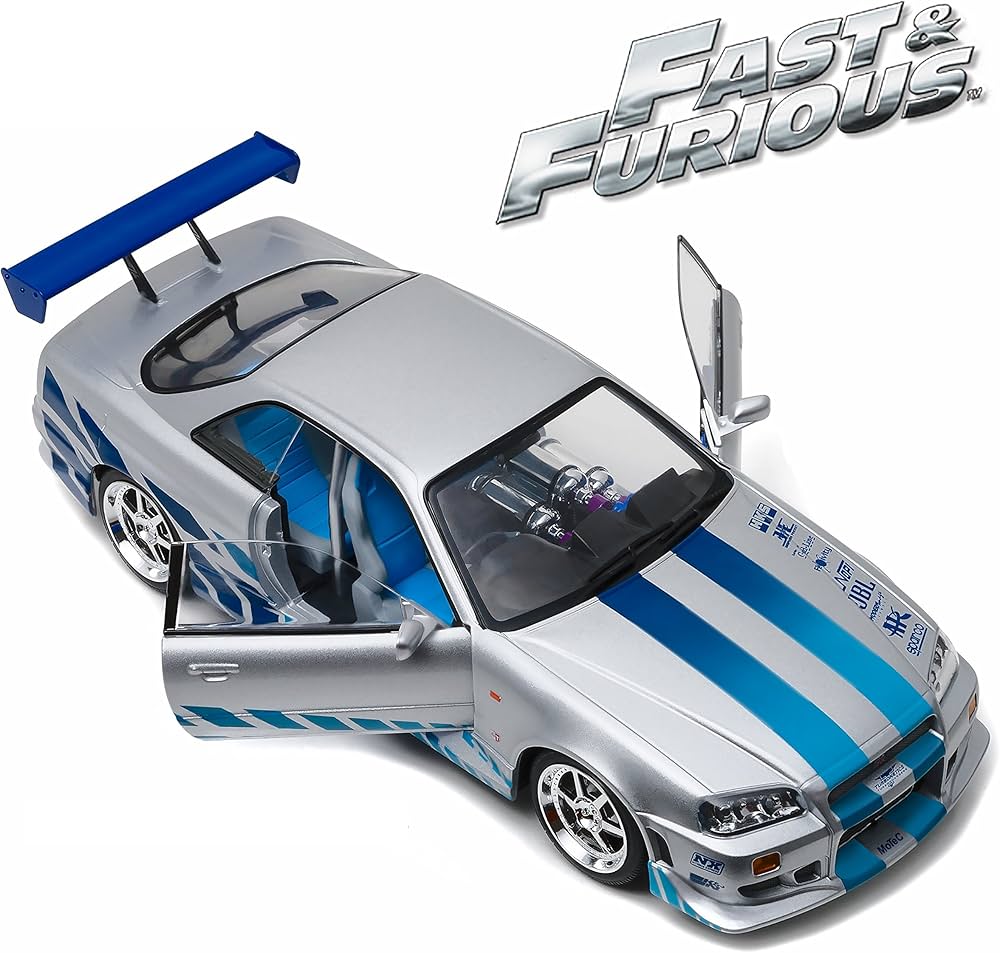 Greenlight 2 Fast Furious 1999 Nissan Skyline GT-R (R34), Silver w