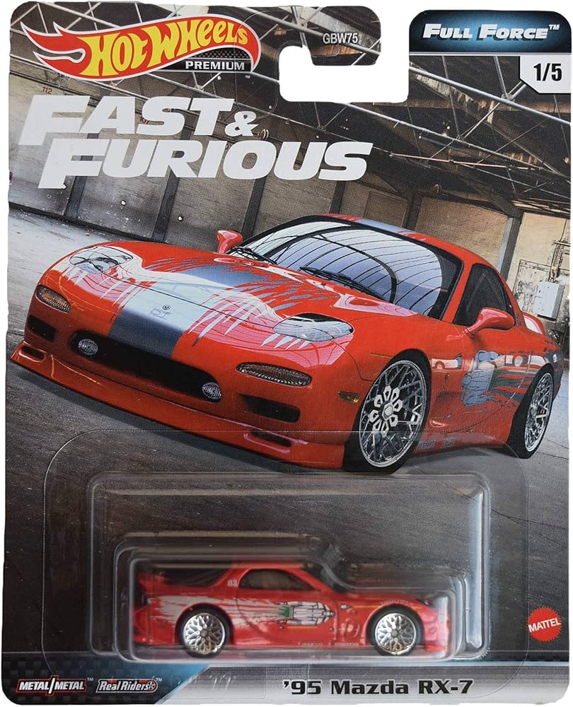 Amazon.com: Hot Wheels '95 Mazda RX-7, [red] Fast & Furious Full