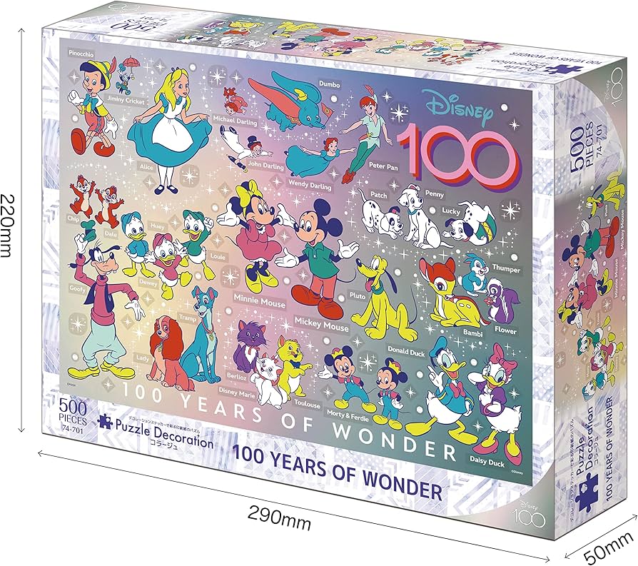 Amazon | エポック社 500ピース ジグソーパズル ディズニー 100 YEARS