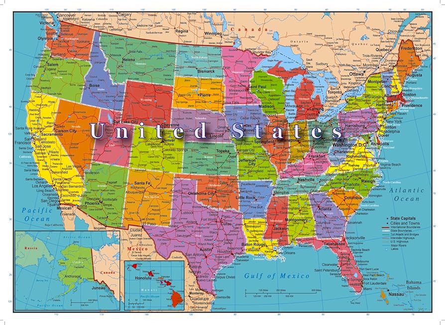 Amazon.co.jp: アメリカ合衆国地図 1000ピース ジグソーパズル 高速