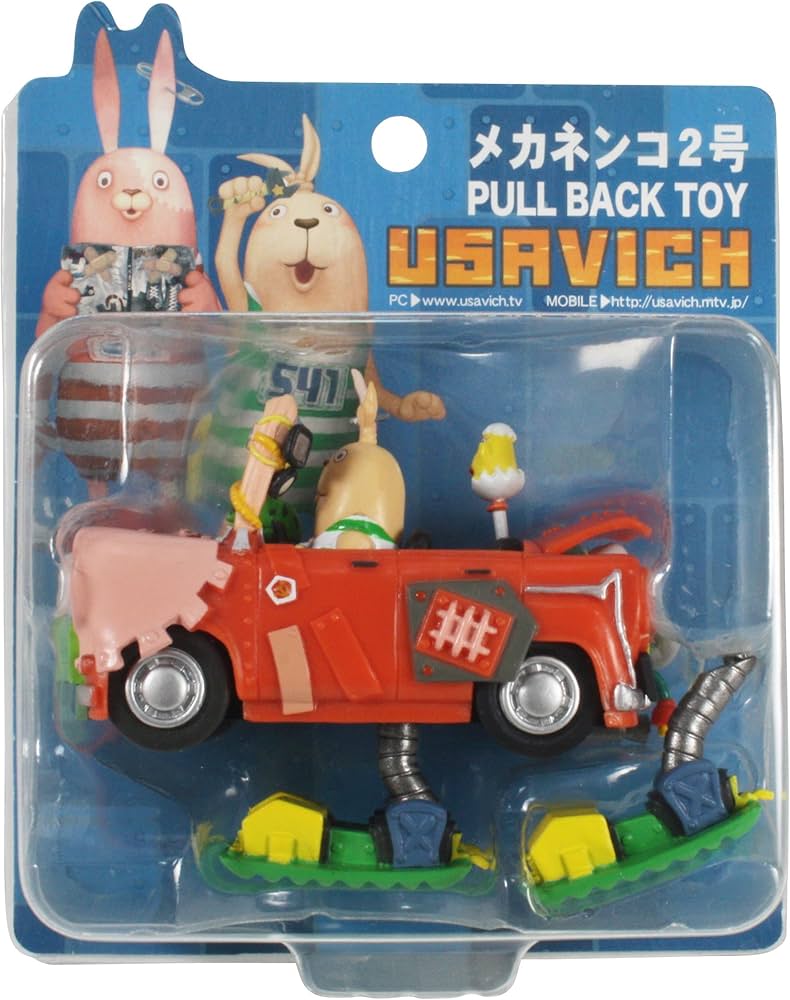 Amazon.co.jp: ウサビッチ プルバックトイ/メカネンコ2号 : Toys & Games
