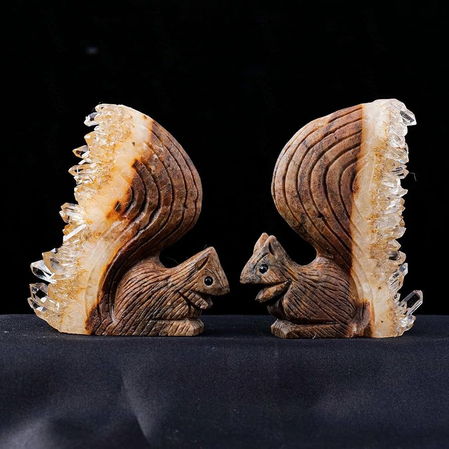 Amazon.co.jp: 3インチのクリスタルリス像の置物装飾 手彫りの天然水晶