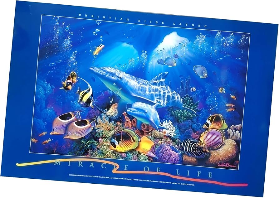 い*ん様 真作□クリスチャンラッセン 最高傑作 版画 ドリームタイム L