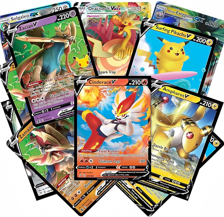 Amazon.co.jp: ポケモンカード - 50枚のカード詰め合わせロット 保証V