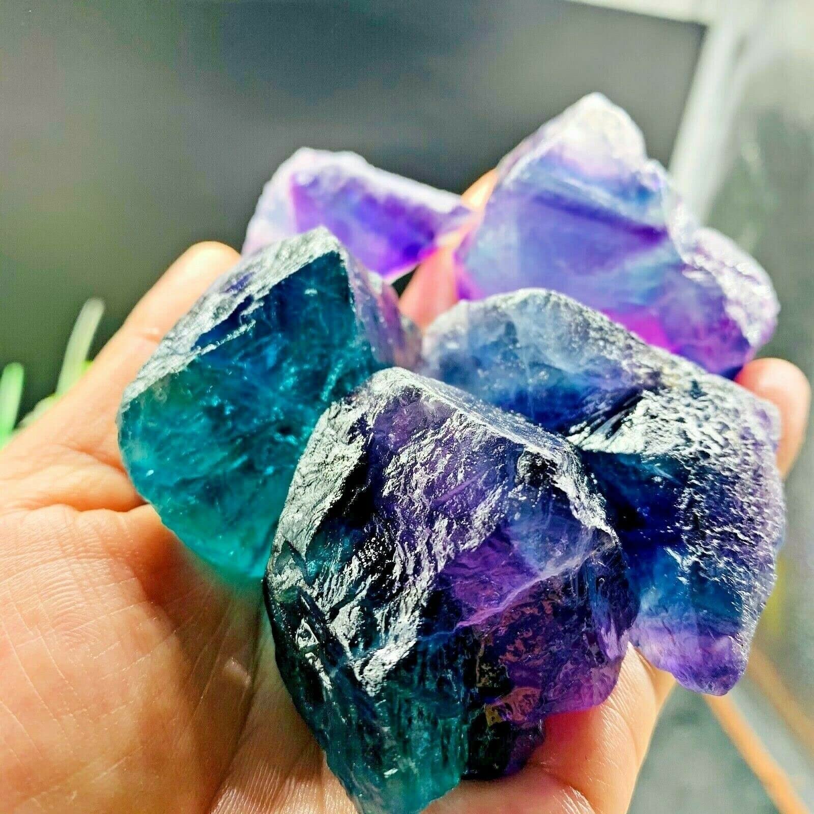Amazon.co.jp: 天然水晶の原石 100g バルク ナチュラル レインボー