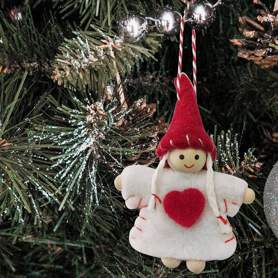 Amazon.co.jp: 羊毛フェルトのクリスマスオーナメント | かわいい
