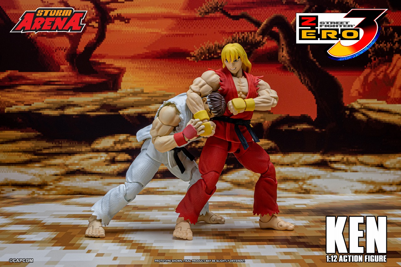 Storm Arena/ ストリートファイターZERO3: ケン 1/12 アクションフィギュア