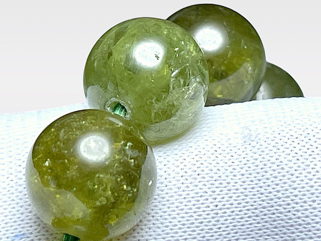 グリーンガーネット 9mm ブレスレット / Grossular Garnet