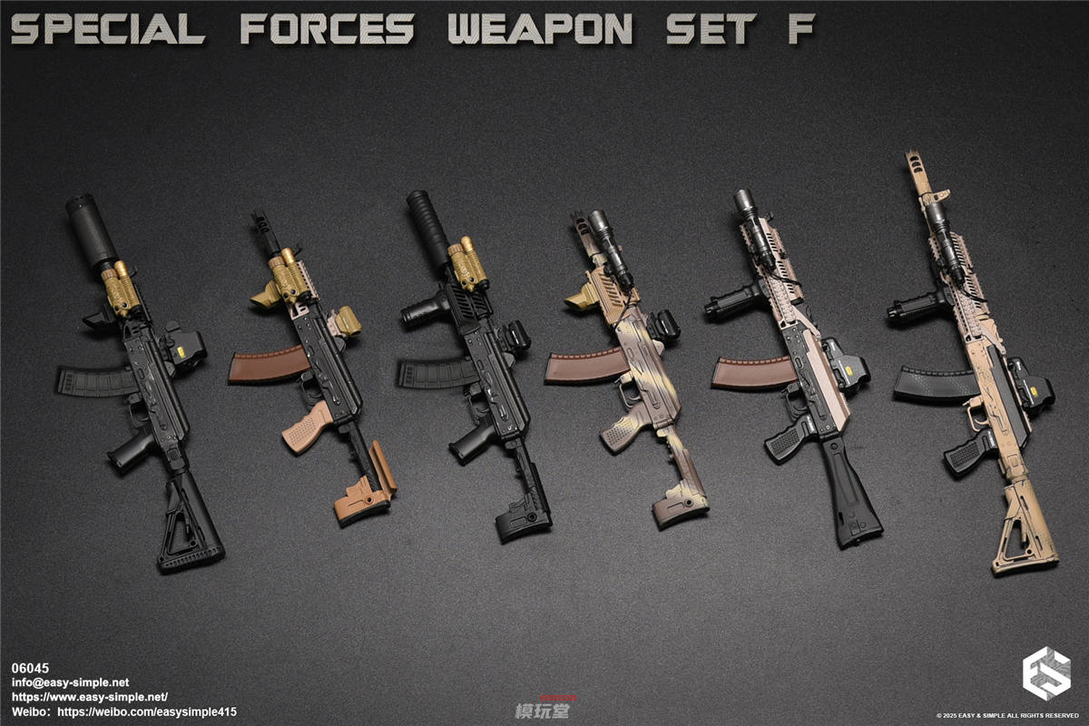予約 Easy&Simple 1/6 AKシリーズ 特殊部隊用武器セット F 06045