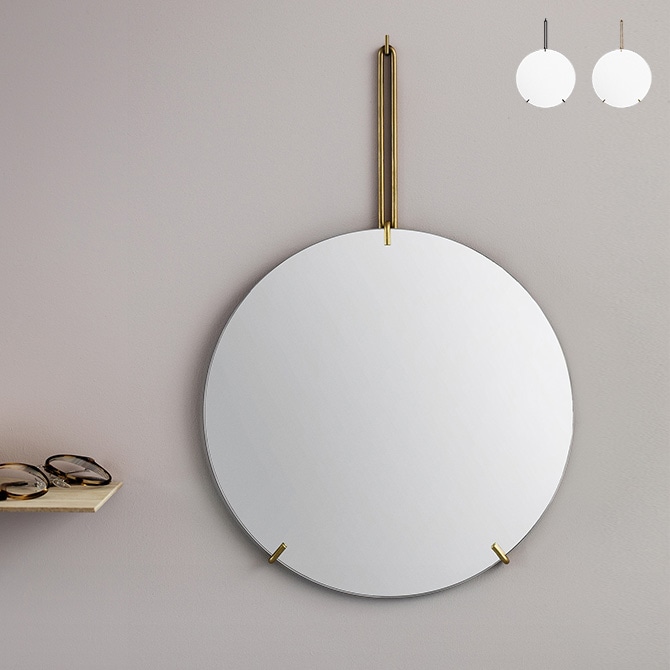 壁掛けミラー 丸 MOEBE ウォールミラー 直径30cm 壁掛け ミラー 北欧