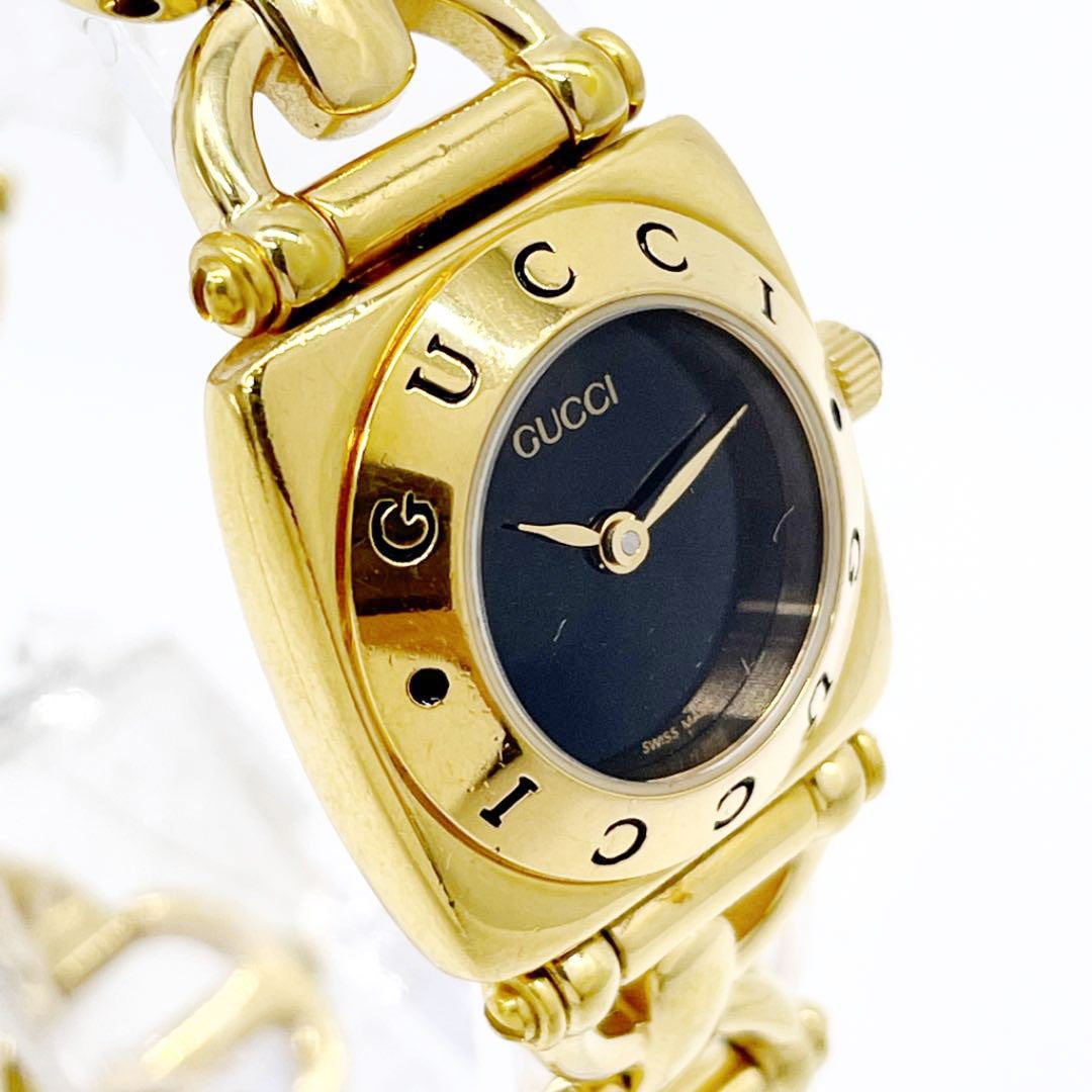 GUCCI グッチ レディース腕時計 ホースビット ブレスウォッチ QZ