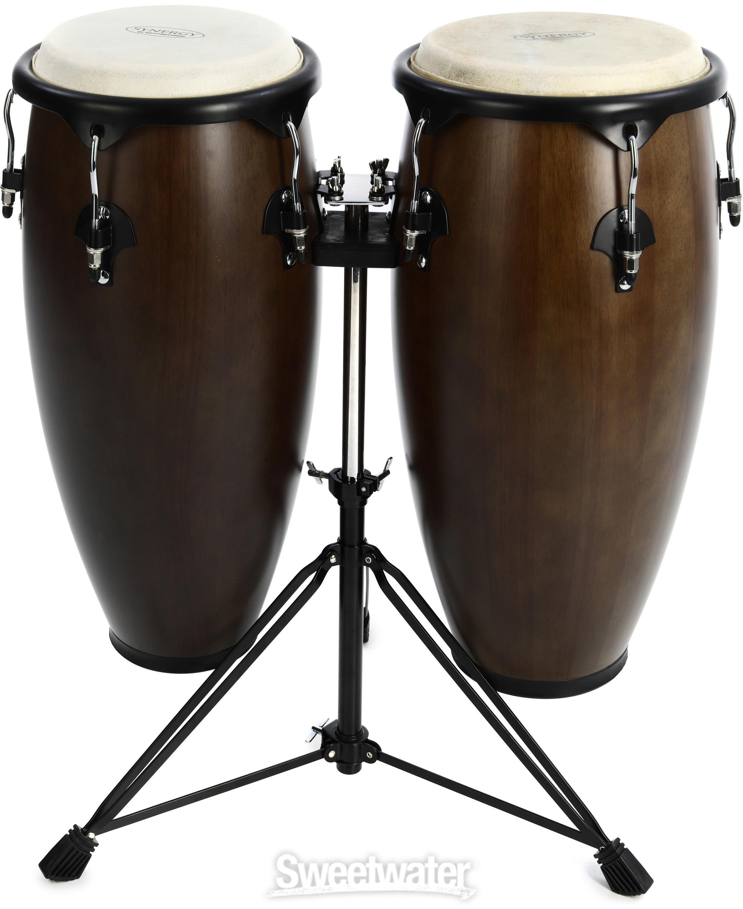 Toca Percussion Synergy Wood Conga Set - Tobacco | Sweetwater