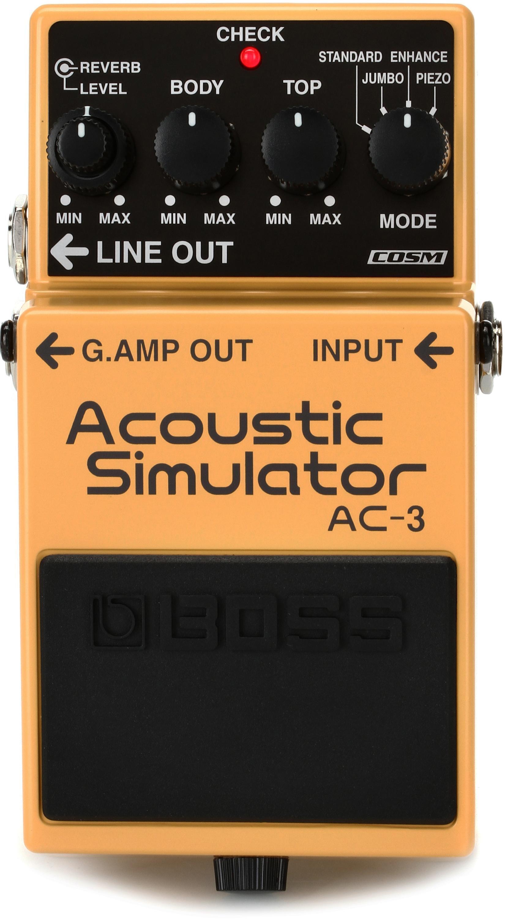 Boss AC-3 Acoustic Simulator Pedal | Sweetwater