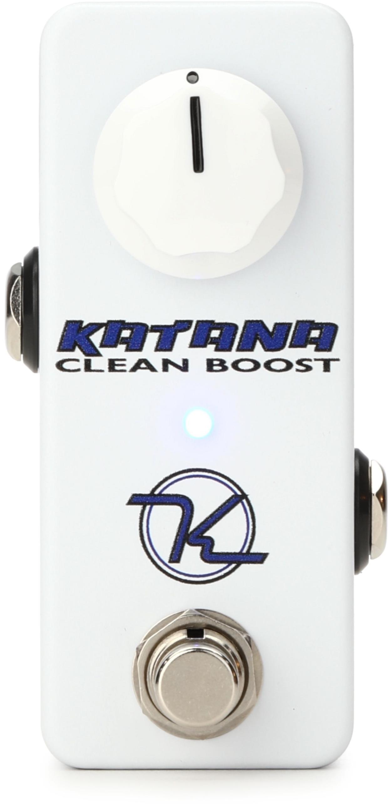 Keeley Mini Katana Clean Boost Pedal with EBS Patch Cables - New