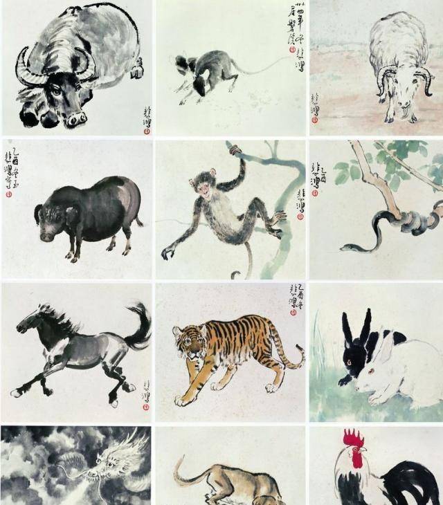 徐悲鸿画“十二生肖”，价值7280万，网友：没神韵，不喜欢_搜狐网