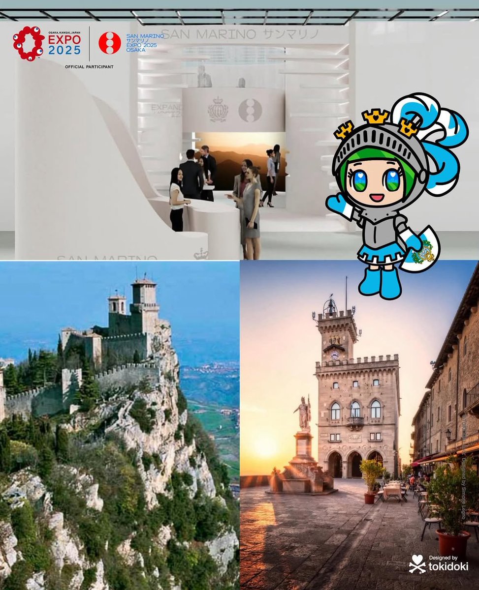 たまたま見かけたサンマリノ共和国🇸🇲の大阪万博キャラクター