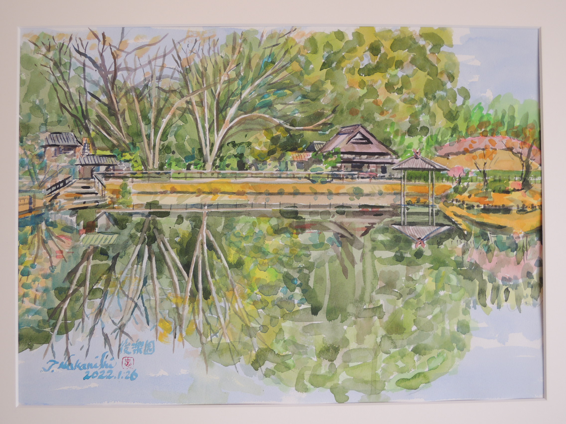 第13回 中西忠彦水彩画展 岡山・後楽園の四季 | ルネスホール（バンク