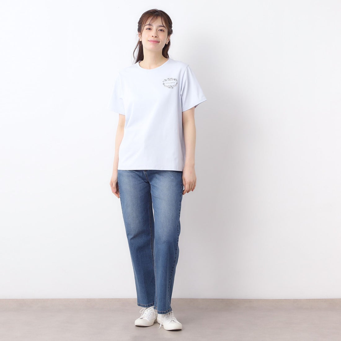 ローラ アシュレイ LAURA ASHLEY 【日本製】フローラルクラウン ロゴT