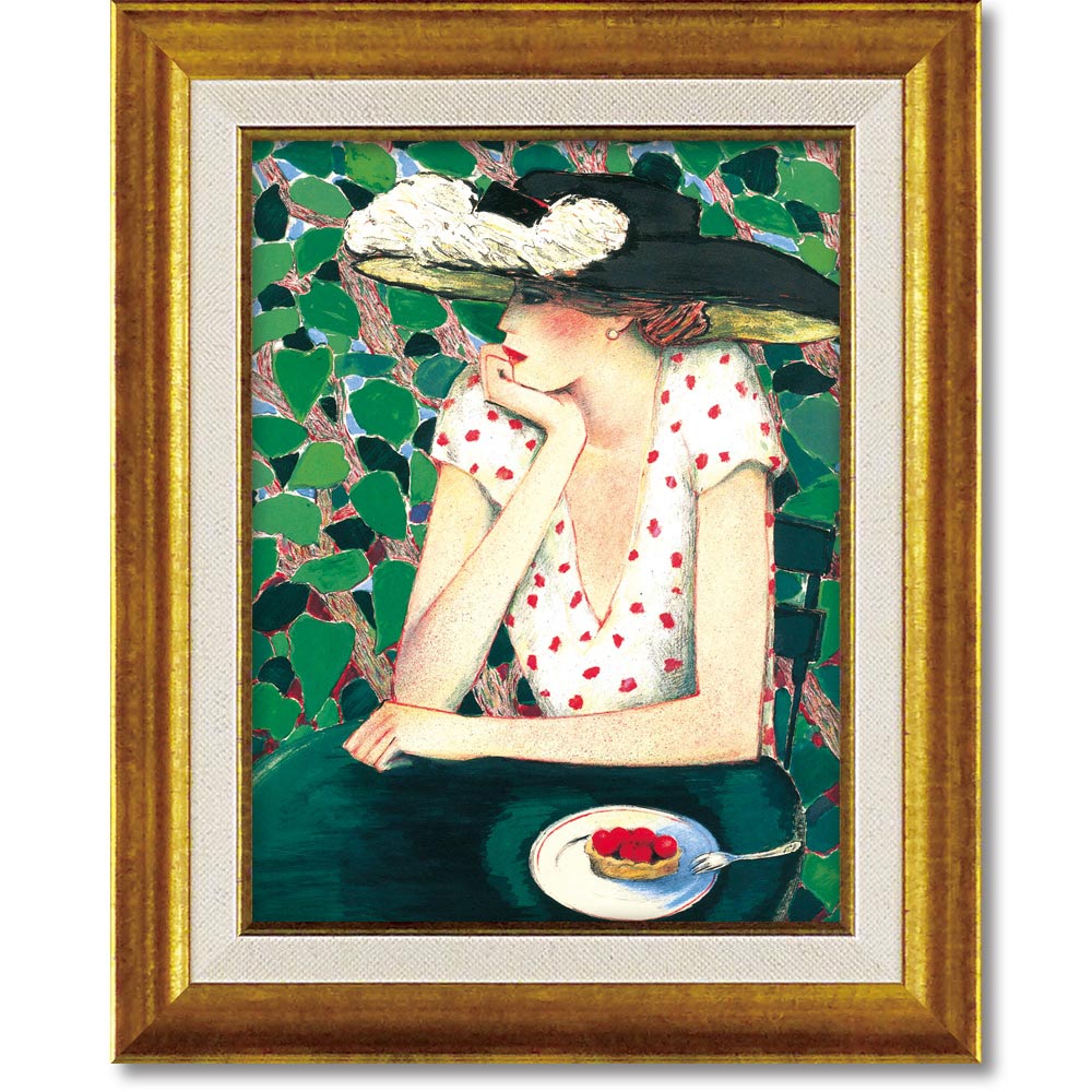 楽天市場】絵画 カシニョール「ユリ」 額入り 女性画 人物画 アート